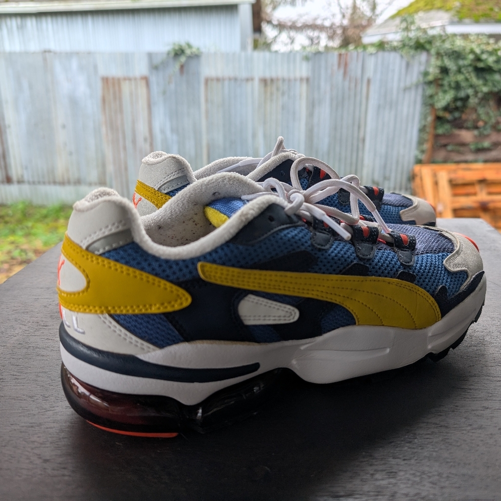 PUMA Mens Cell Alien Og Sneakers Shoes Casual Galaxy Blue-sulphur, 10.5